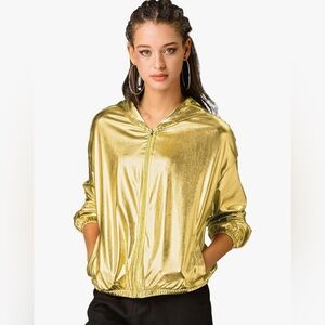Allegra K. Holographic Women’s Jacket / size: xl